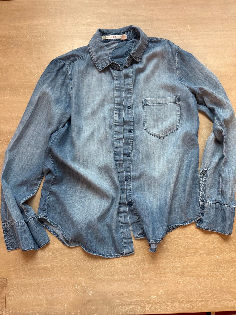 Chelsea & Violet Chambray Denim Shirt Size XS